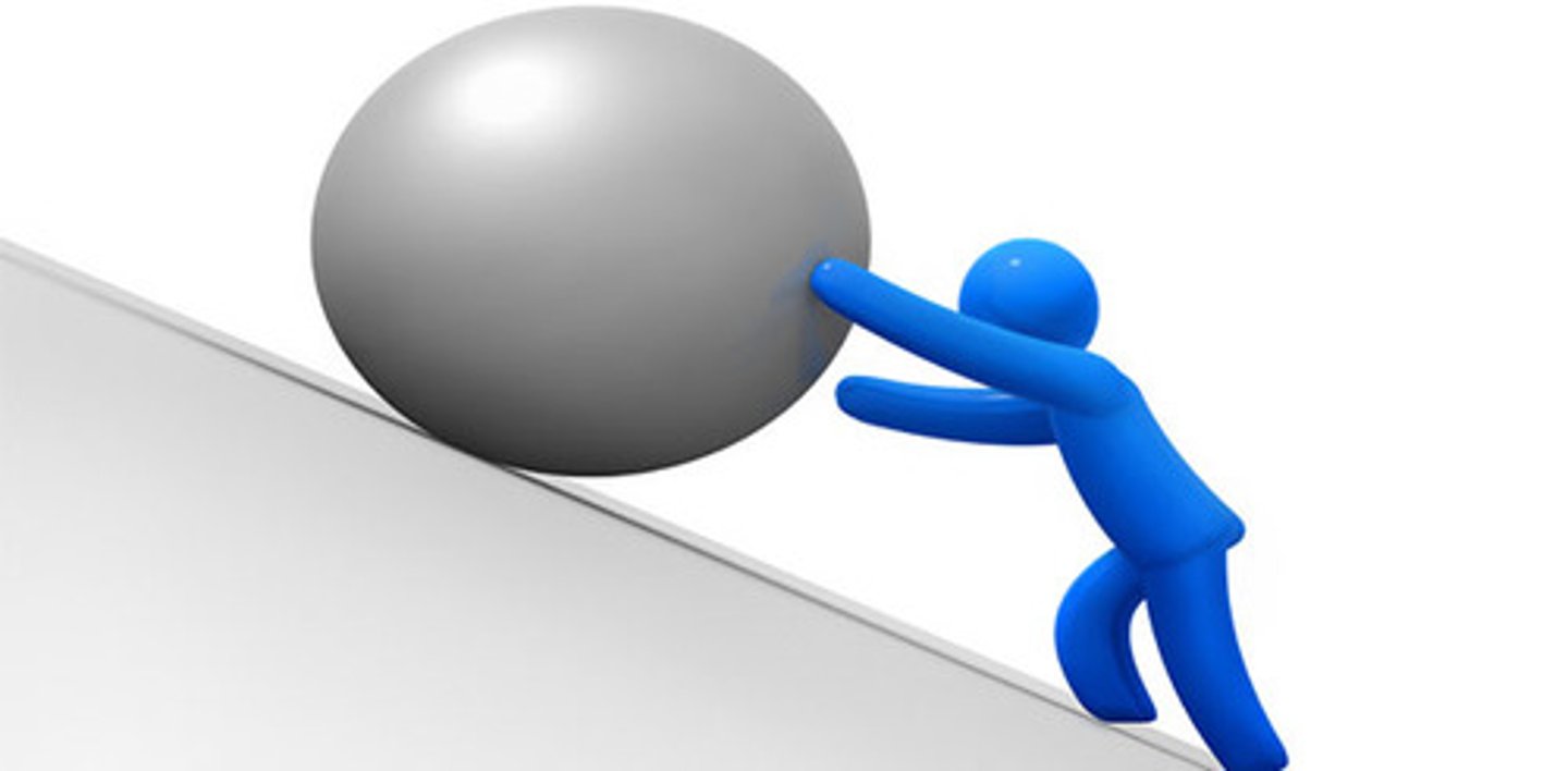 <p>el reto, la dificultad</p>