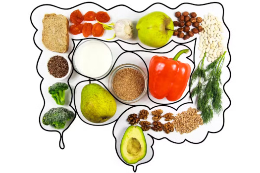 <p>(noun) <em>the parts of food that you eat but cannot break down; the parts of food that help move food through your system</em></p><p>“Foods high in _______ help you to pass food through your body and out.”</p>
