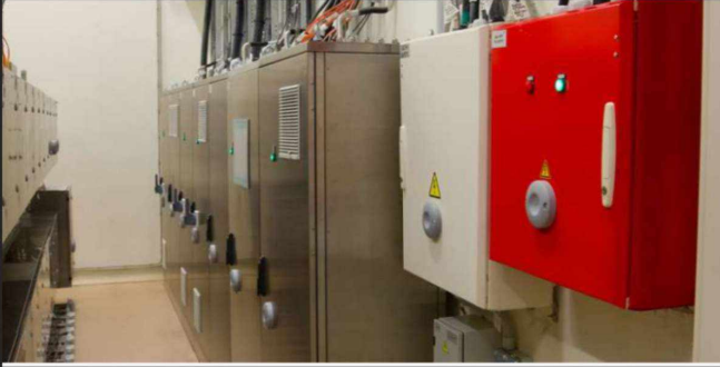 <p>electrical service panel</p>