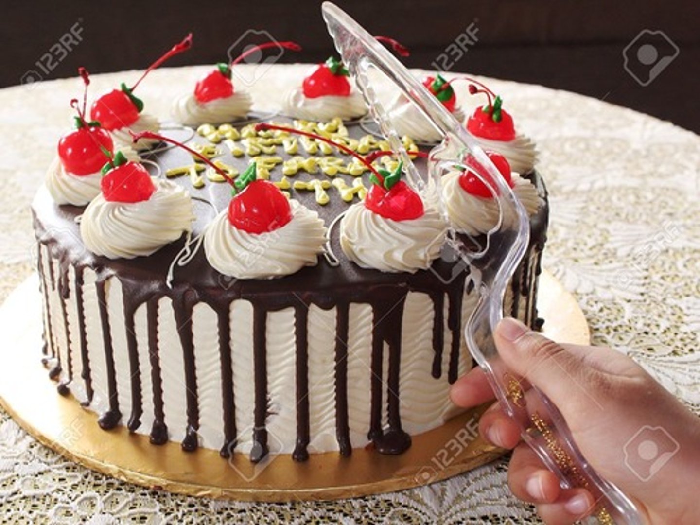 <p>cutting of the cake</p>