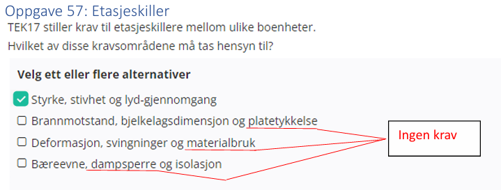 <p>Styrke, stivhet og lyd-gjennomgang</p>