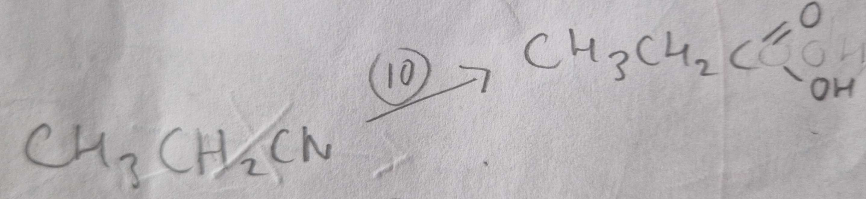 <p>Nitrile to Carboxylic Acid Mechanism:</p>