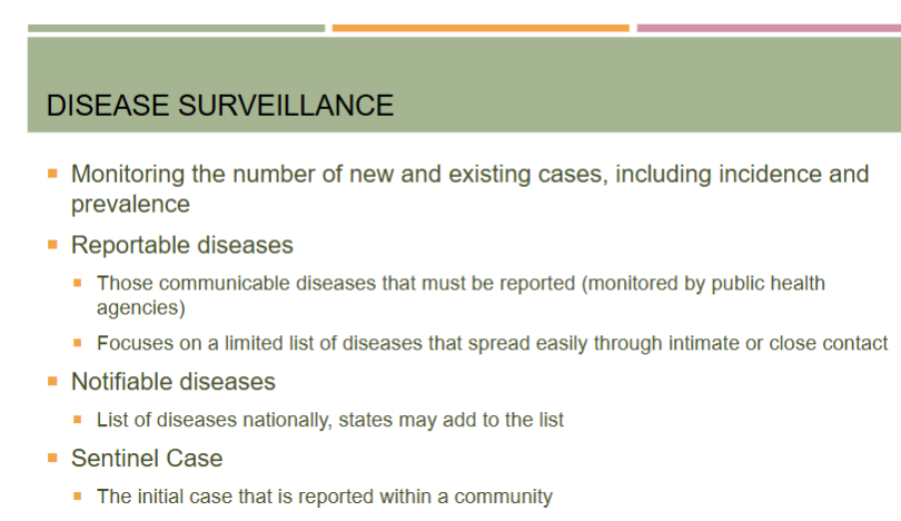 <p>number of new and existing cases, including incidence and prevalence</p>