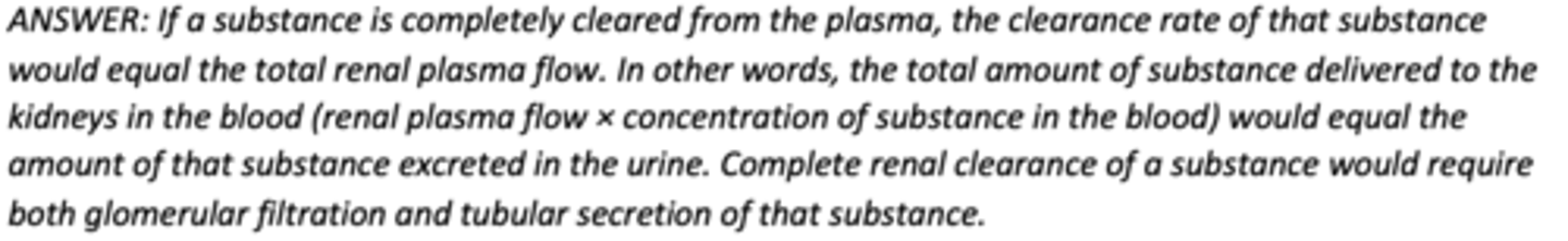 <p>D) Renal plasma flow</p>
