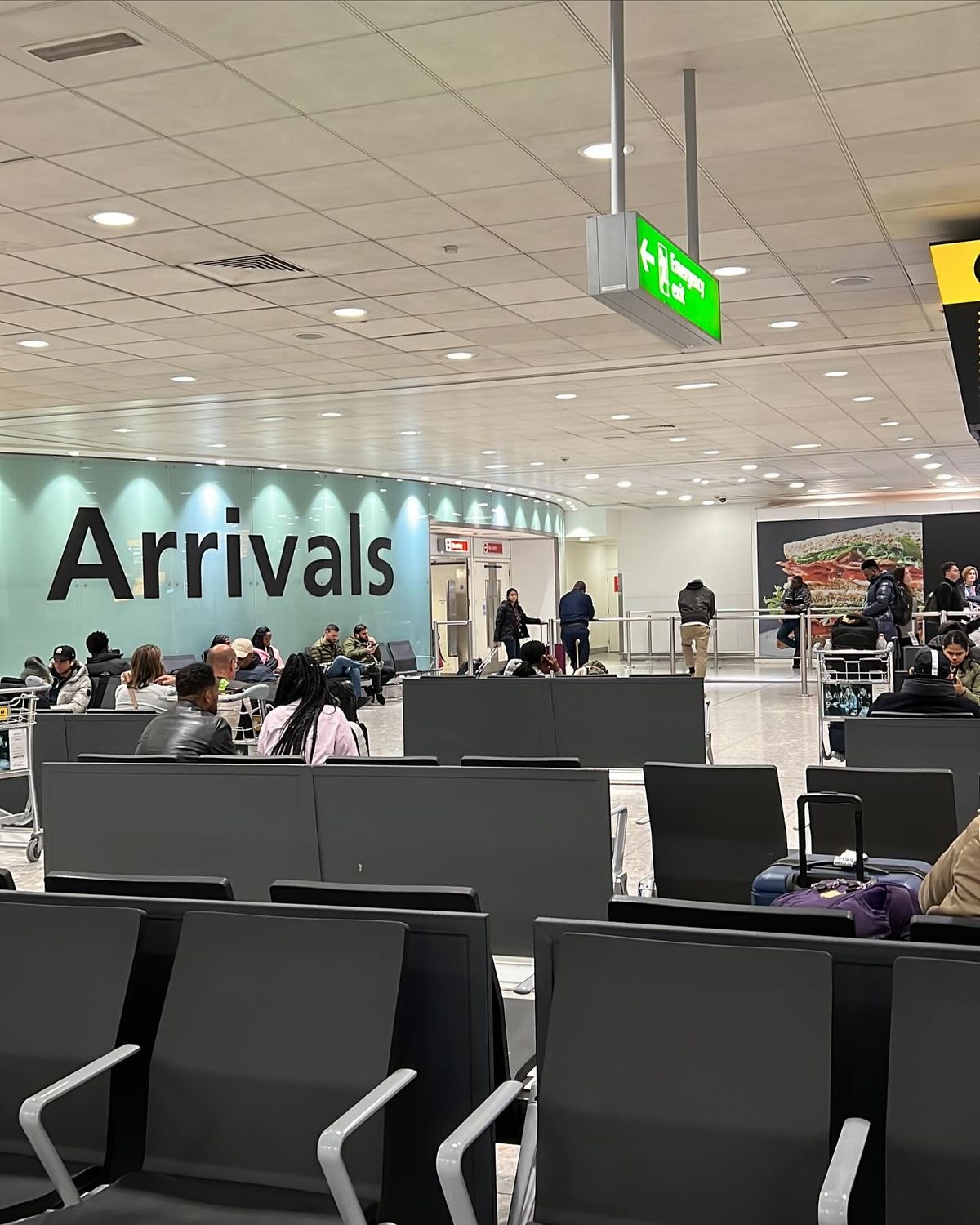 <p>arrival area </p>