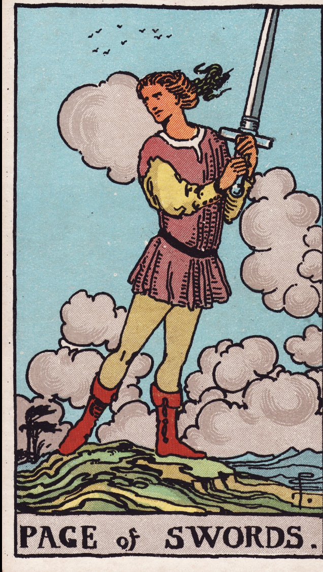<p>Page of Swords</p>