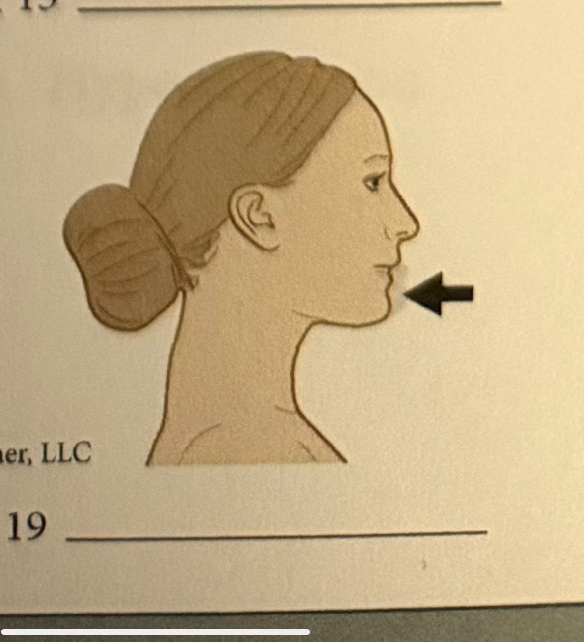 <p>moving a body part downward</p>