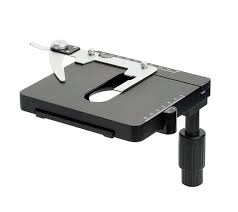 <p>The flat platform where slides are placed for observation, often equipped with clips to hold the slide in place. </p>