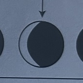 <p>phase, rises at, sets at</p>