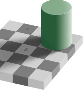 consistent perception of shade of objects although the amount of light changes