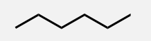 <p>A linear alkane with 6 carbon atoms.</p>