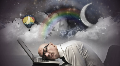 <ul><li><p><strong>Awake and alert/nREM:</strong> beta waves dominate, low amplitude, short wavelength</p></li><li><p><strong>Awake but relaxn/REM:</strong> alpha waves dominate (on the cusp of sleeping, shows up while you meditate)</p></li></ul><p></p><ul><li><p><strong>Stage 1 Sleep/nREM:</strong> irregular and larger brain waves (<span style="color: red;">theta</span> waves → amplitude is a little taller and more spaced out), heart rate/respiratory rate/blood pressure going down (parasympathetic system is active)</p></li><li><p><strong>Stage 2 Sleep:</strong> larger theta waves, <span style="color: blue;">sleep sindles,</span> sleeptalking</p></li></ul><p></p><ul><li><p><strong>Stage 3/4 Sleep/nREM: </strong><span style="color: red;">delta waves</span>, sleepwalking, bedwetting (deep sleep, brain is least active, glial cells active, growth hormones are pumped out)</p></li></ul><p></p><ul><li><p><strong>Stage 5/REM (Rapid Eye Movement): </strong>rapid brain waves, dreaming, “paradoxical sleep” (you’re asleep, but biological systems are still active), full body paralysis, eyes dart around while are eyes are closed</p><ul><li><p>“Tossing and turning” → false myth that this means you’re having a bad dream (you can’t move during REM)</p></li></ul></li></ul><p></p>