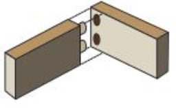 Wooden dowels add strength and rigidity

Dowels glued for strength