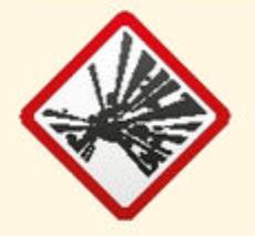 <p>Substances with this symbol may explode if ignited in air or if exposed to heat</p>