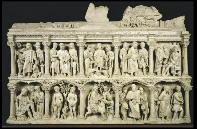 <p>What is special about the&nbsp;Sarcophagus of Junius Bassus</p>