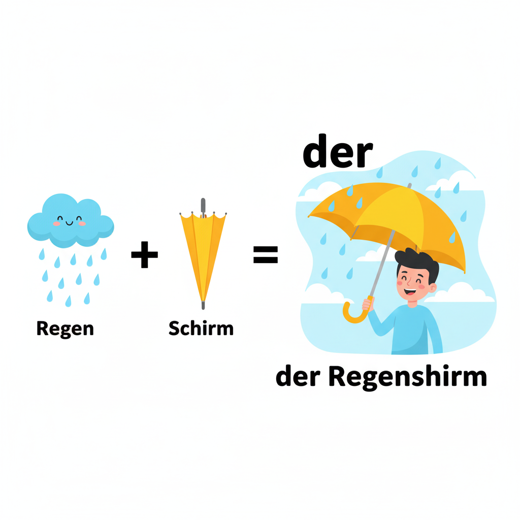 <p>der Regen, der Schirm</p>
