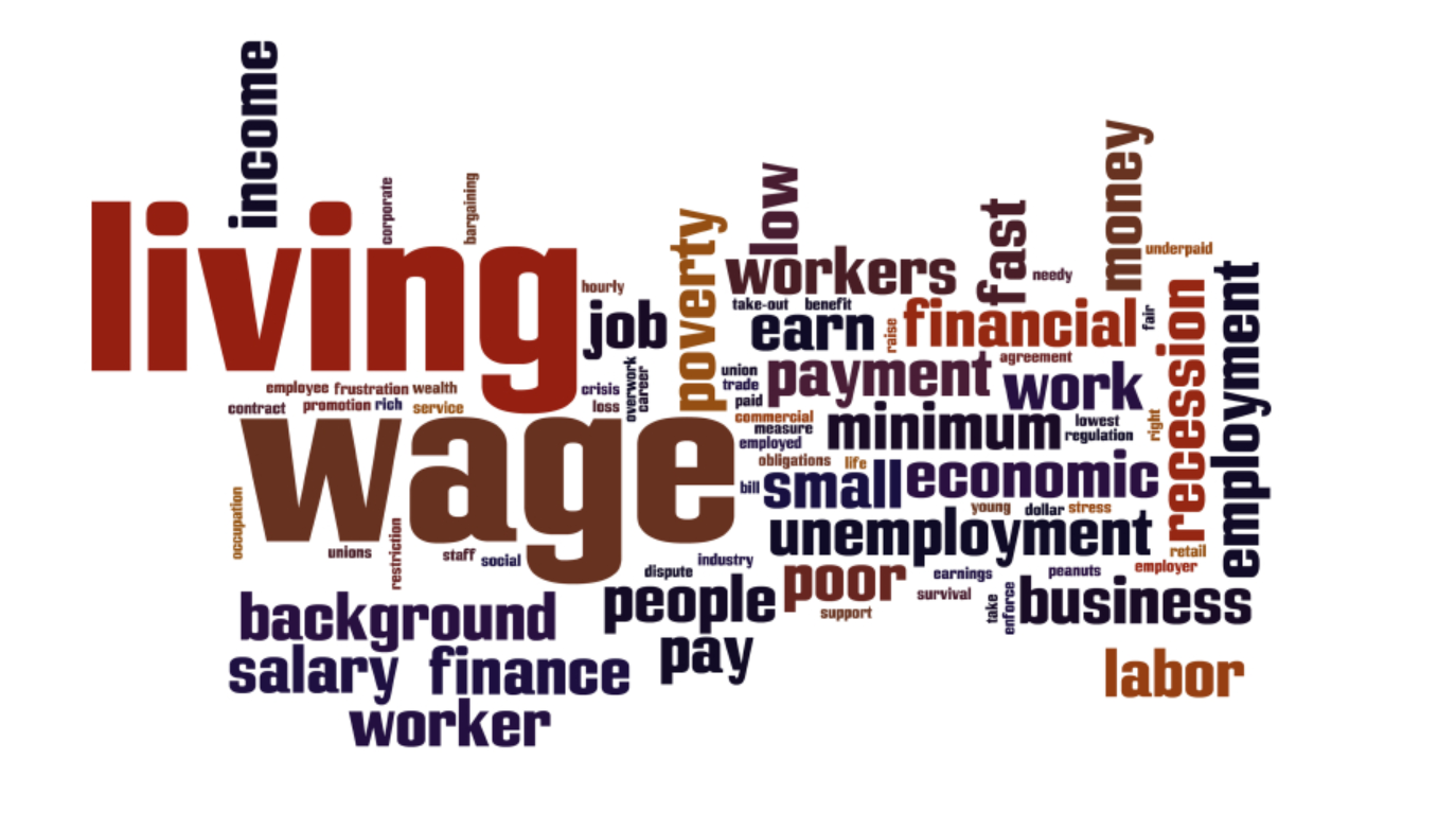 <p>The government is considering<strong> raising the minimum wage </strong>to ensure more people earn a__ wage.</p><p class="style_collocation__trans__nAf6q"><em>Chính phủ đang xem xét việc tăng lương tối thiểu để đảm bảo nhiều người hơn kiếm được mức lương đủ sống.</em></p>