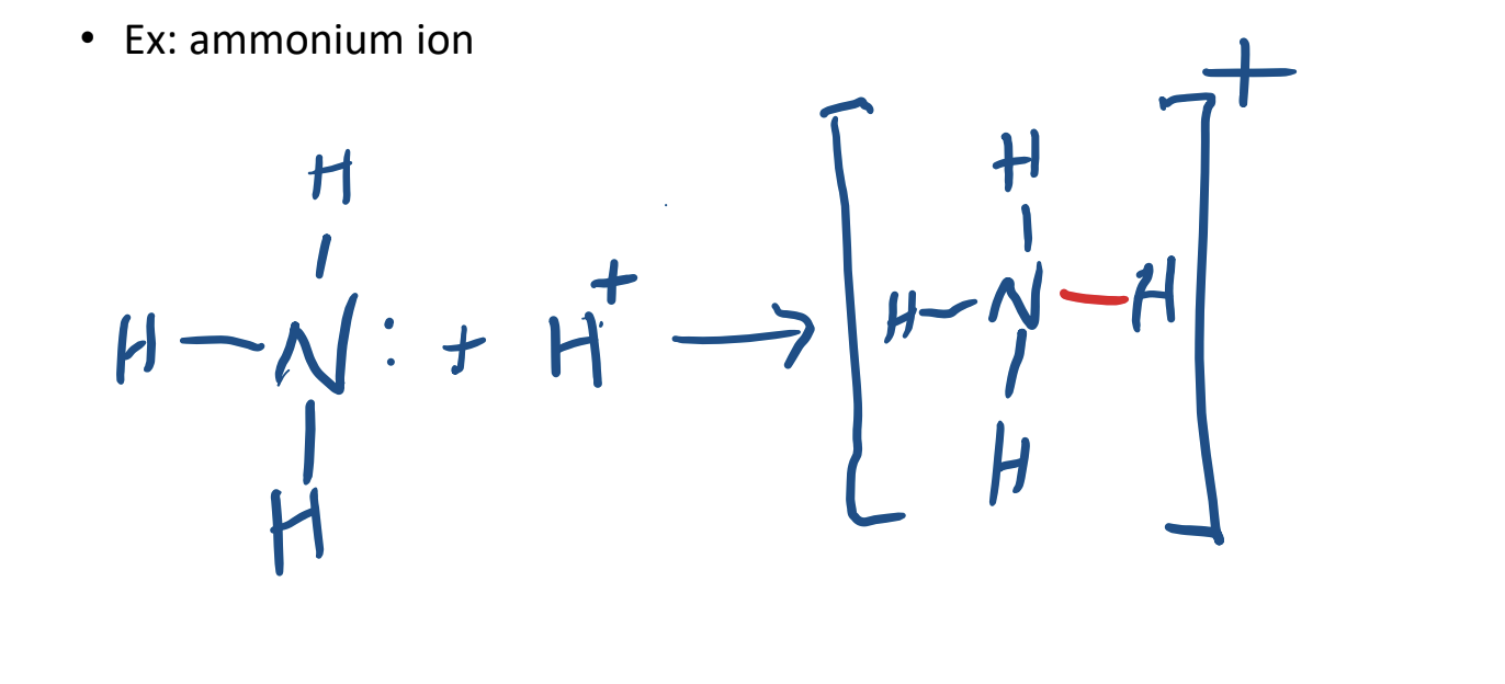 Ammonium Ion Coordinate Covalent Bonding