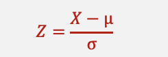 <ul><li><p><span>There is one normal distribution, Z, that is special. It has a μ = 0 and a σ = 1.&nbsp; This is the Z distribution, also called the <em>standard normal </em>distribution.&nbsp;</span></p></li><li><p><span>Any normal distribution can be converted into a standard normal distribution by transforming the normal random variable into the standard normal random variable:</span></p></li><li><p><span>This is called standardizing the data.&nbsp; It will result in (transformed) data with μ = 0 and&nbsp; σ = 1.&nbsp;</span></p></li><li><p><span>The areas under the curve for the Standard Normal Distribution (Z) has been computed and tabled</span></p></li></ul><p></p>