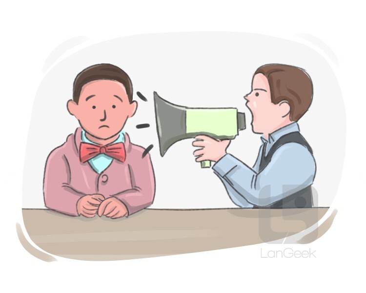 <p>Repeatedly ask (someone) to do something; pester.<br><br>Synonyms: hound, nag, annoy </p><p>Ex: He continued to _______ her until she agreed. </p>