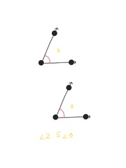 <p>angle with equal angle measure</p>