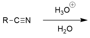 <p>acidic workup of nitrile</p>