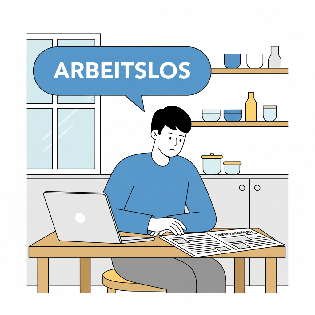 <p>Adjektiv<br><strong>Arbeitslose(noun)</strong></p>
