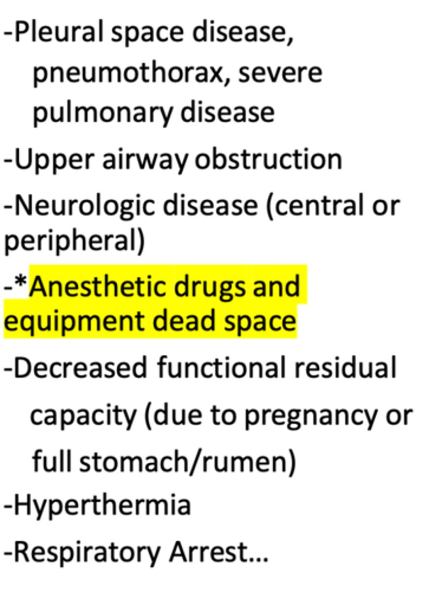 <p>these would all be related to respiratory causes of _____</p>