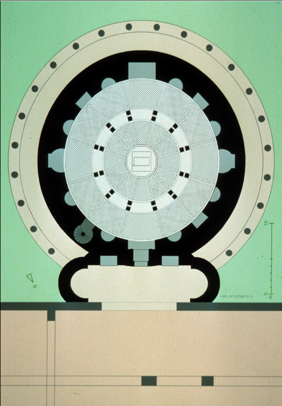 <p>what is the floor plan of the Santa Constanza?</p>