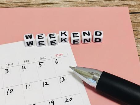 <p>weekend</p>