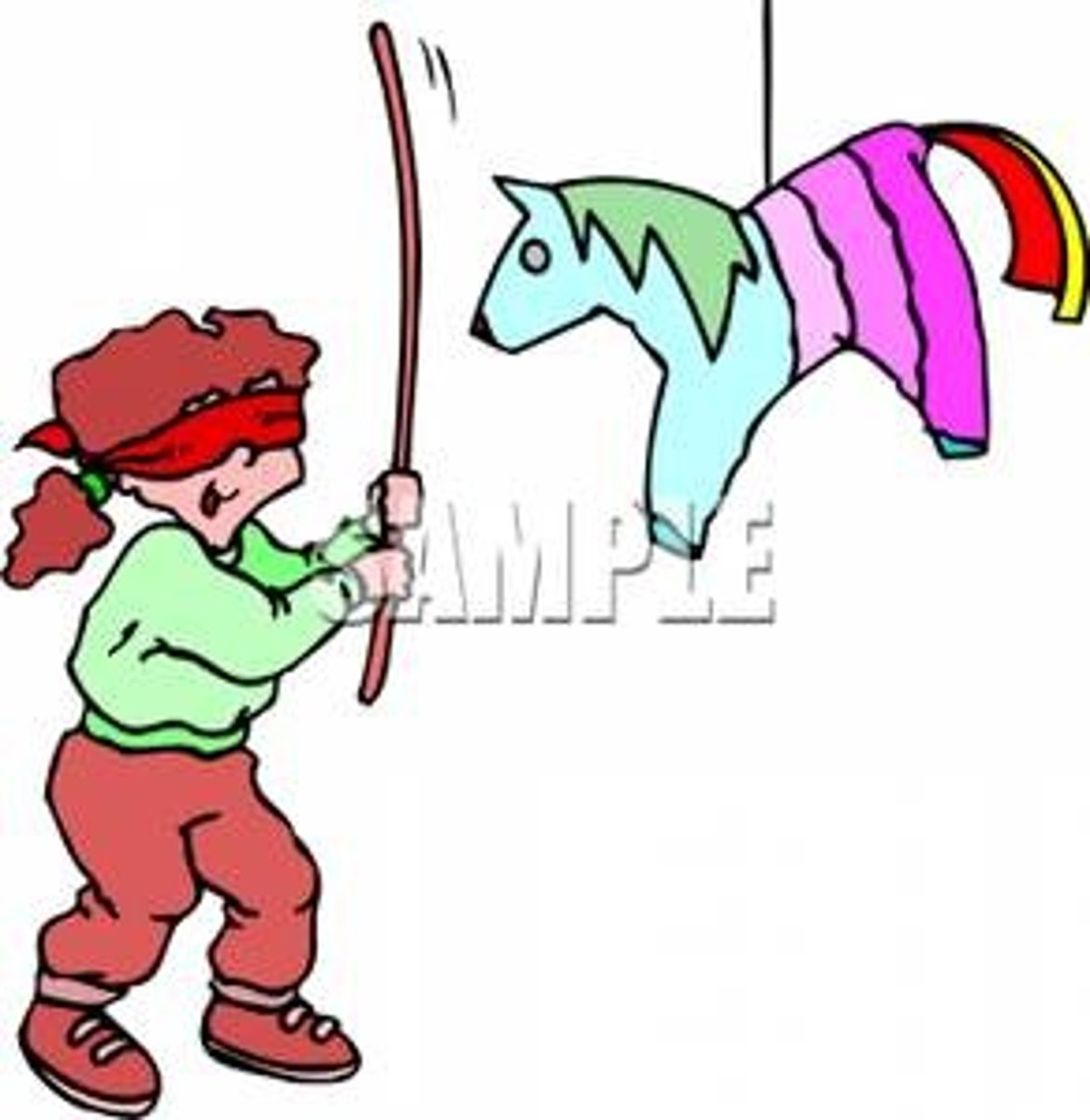 <p>to hit, to glue, to stick</p>