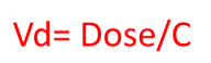 <ul><li><p>The total volume of solution includes blood plus extravascular compartments.</p></li><li><p>The drug distributes between these compartments.</p></li><li><p>The measured concentration in blood is lower because the drug is spread out.</p></li><li><p>This corresponds to the drug being distributed in ~100 L of water (apparent).</p></li></ul><p></p>