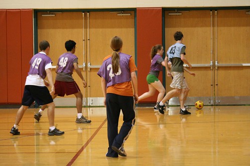 <p>indoor soccer with 5 players</p>