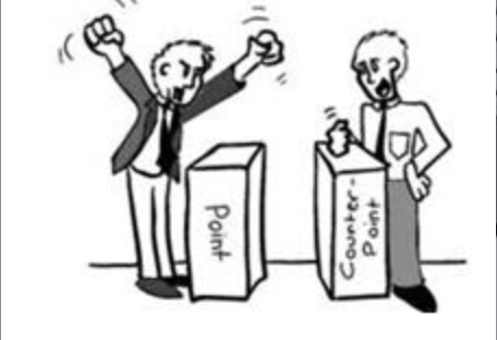 <p>A statement for or against an issue.</p>