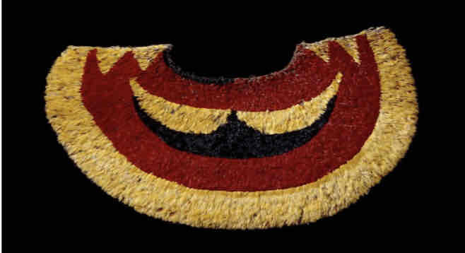 <p>hawaiian, late 18th century CE, feathers, fiber</p>