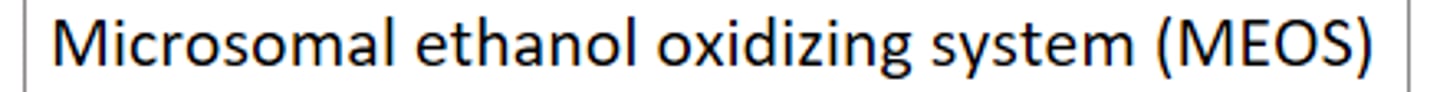 <p>The Microsomal ethanol oxidizing system (MEOS) is located in:</p>