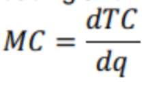 <p>the cost of producing another unit of output</p>