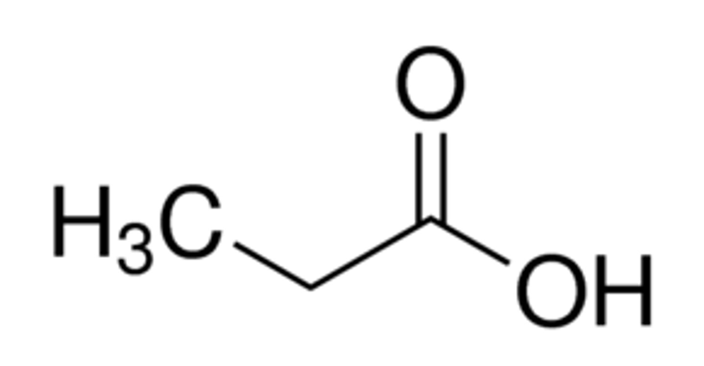 <p>propionic acid</p>