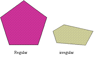 A polygon with five sides.