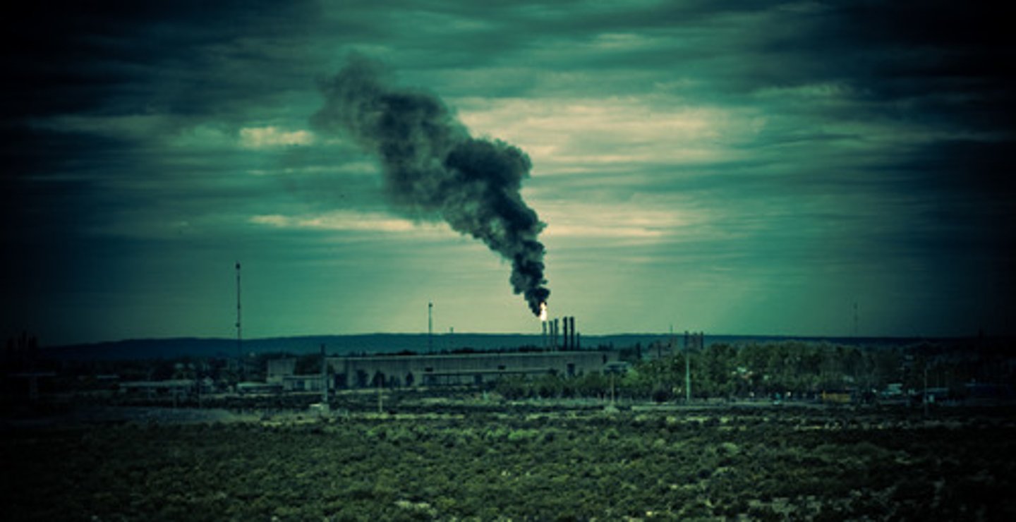 <p>introduction of harmful materials or conditions to environment</p>