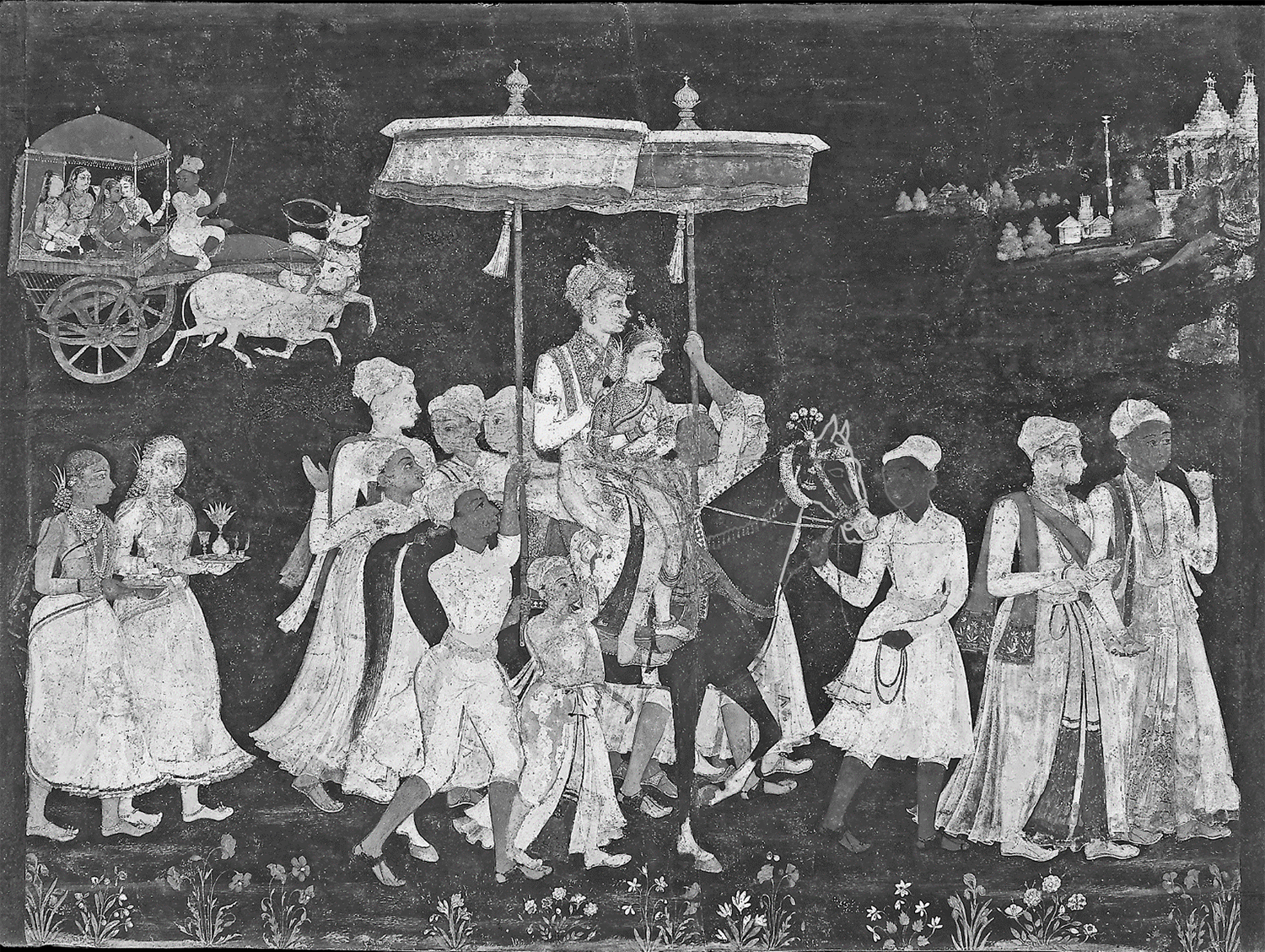 <p>Based on the location of the painting, it can be inferred that its primary purpose was to</p>