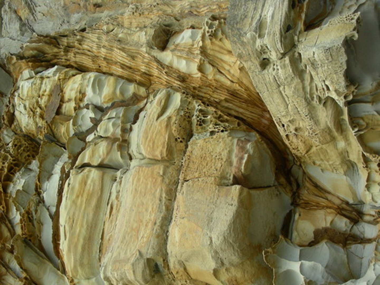<p>sedimentary rock, sand-size grains, mostly rock fragments, composition: rock fragments</p>