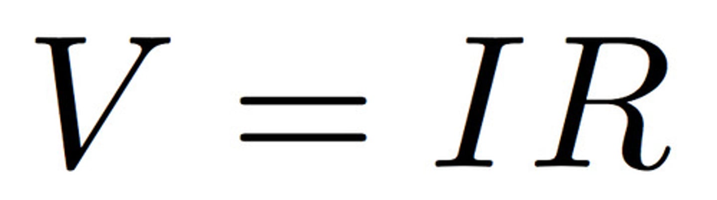 <p>the rate of flow of positive charge</p><p>Measured in: Amperes (Amps) (A)</p>
