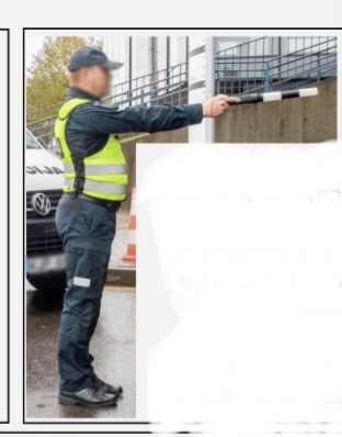<p>Regulators hand is extended towards the right hand side </p>