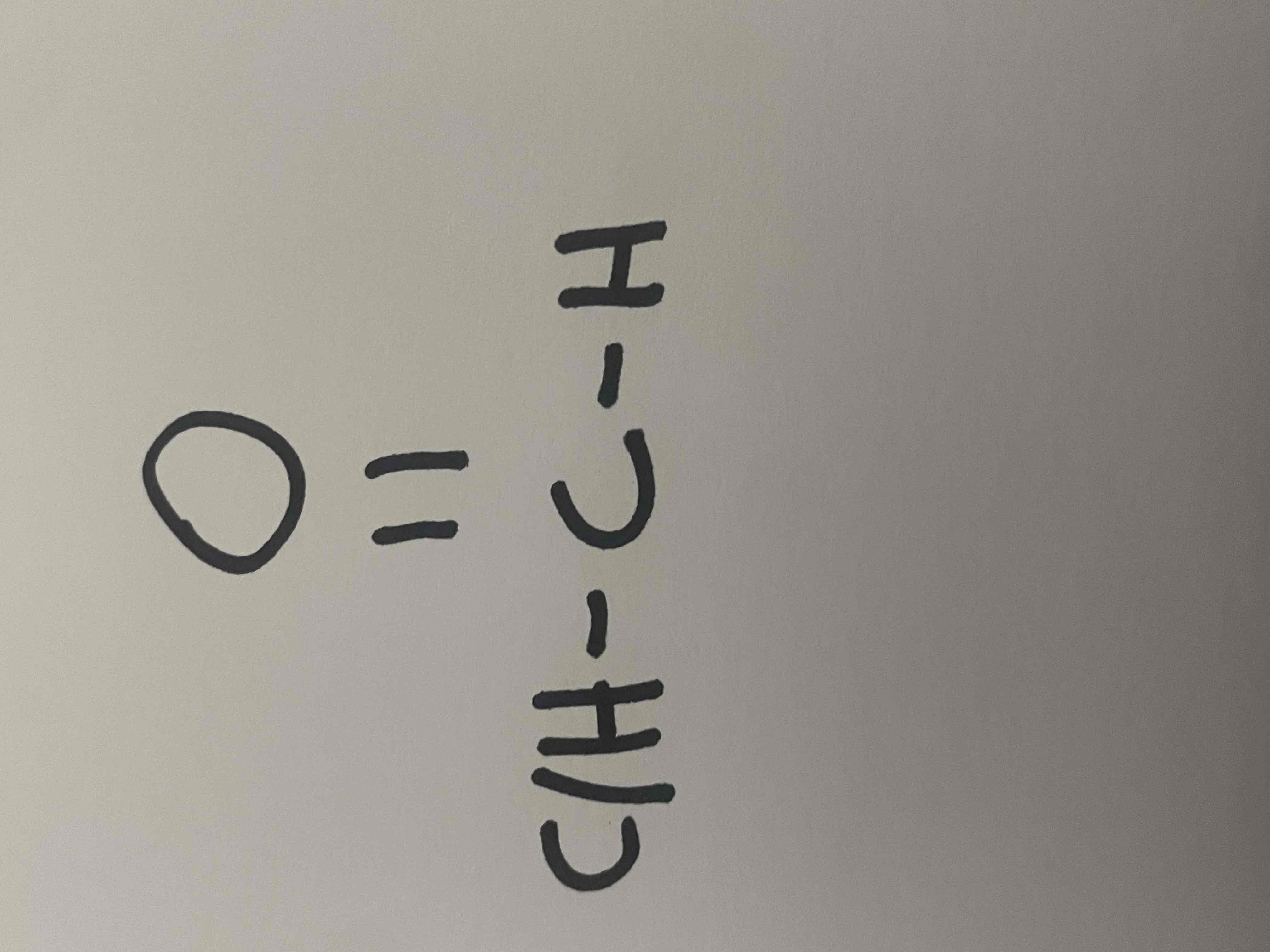 <p>Carbonyl group attached to one hydrogen atom </p>