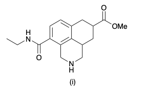 What functional groups does molecule (i) contain?

A primary amine; an ester; a primary amide

A tertiary amine; an ester; a secondary amide

A secondary amine; a carboxylic acid; a secondary amide

A secondary amine; an ester; a secondary amide

A tertiary amine; a carboxylic acid; a primary amide

A primary amine; an ester; a carboxylic acid