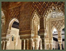 <ul><li><p>Muslims (Moors) came to Spain 8th century</p></li><li><p>looked to ancient Roman architecture</p></li></ul>