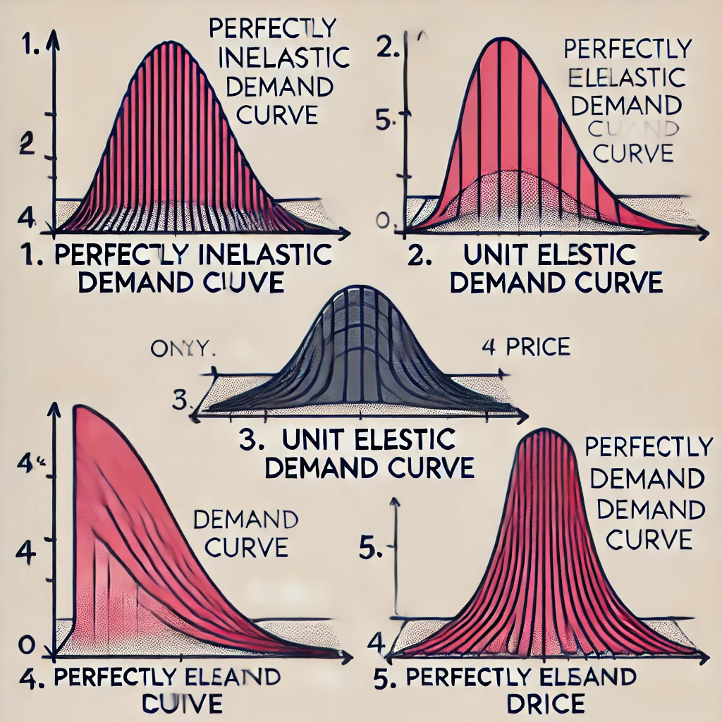 <p><span style="color: yellow">What are the names that we attach to the 5 categories of Demand Curves?</span></p>