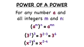 <p><strong><mark data-color="yellow">Multiply</mark></strong> the exponents/powers.</p>