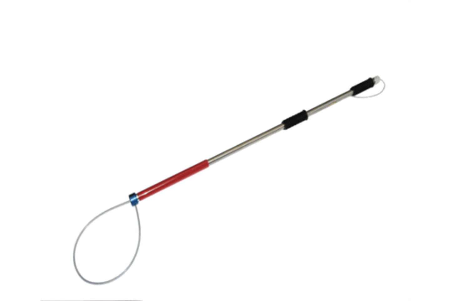 <p>A long pole with an attached noose at one and, used for controlling animals</p>